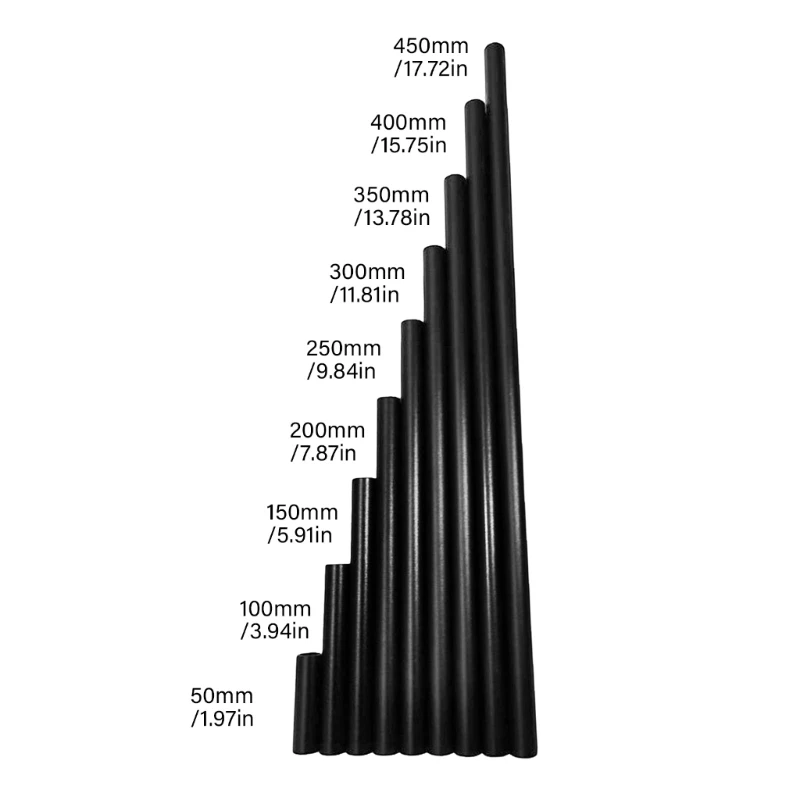 15mm Aluminum Camera Rod M12x1.75 Thread for DSLR Rig Support System