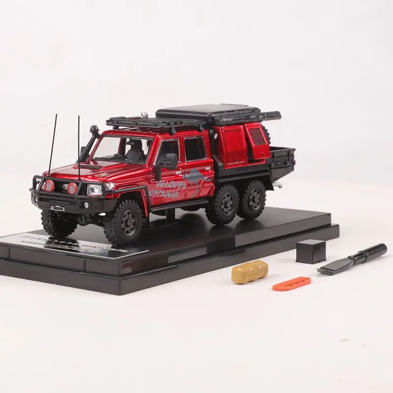 Autobots 1/64 kluzer lc79 zweireihige 6*6 modifizierte Offroad-Pickup-Legierung Auto Modell dekoration