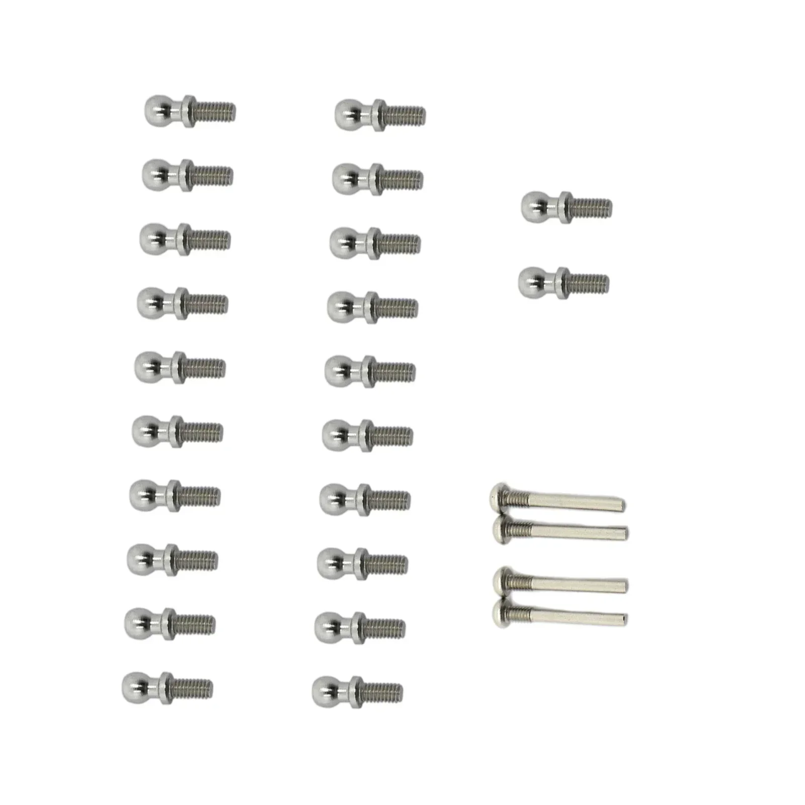 26 Pieces 1:12 Scale Screws Ball Head Screw Set Metal Upgrade Part for Wltoys A949 A959 A969 A979 K929 RC Buggy Truck