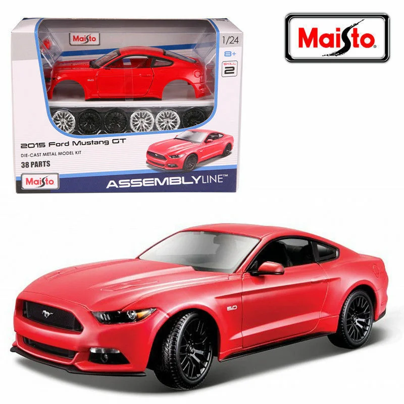 Maisto 1:24 2015 Ford Mustang GT Assembly Version Alloy Car Model Diecasts Metal Toy Sports Car Model Simulation Childrens Gifts