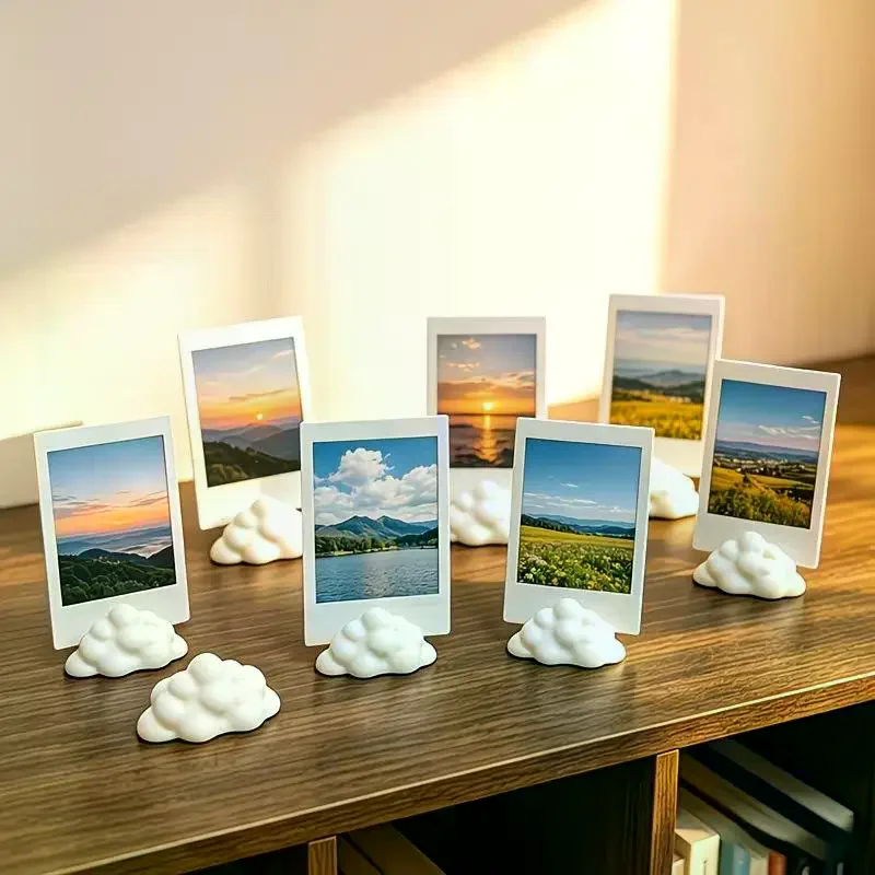 5/10Pcs Cute Cloud Instax Photo Stand 3D Printed PLA Material For Home Desk Office Decor