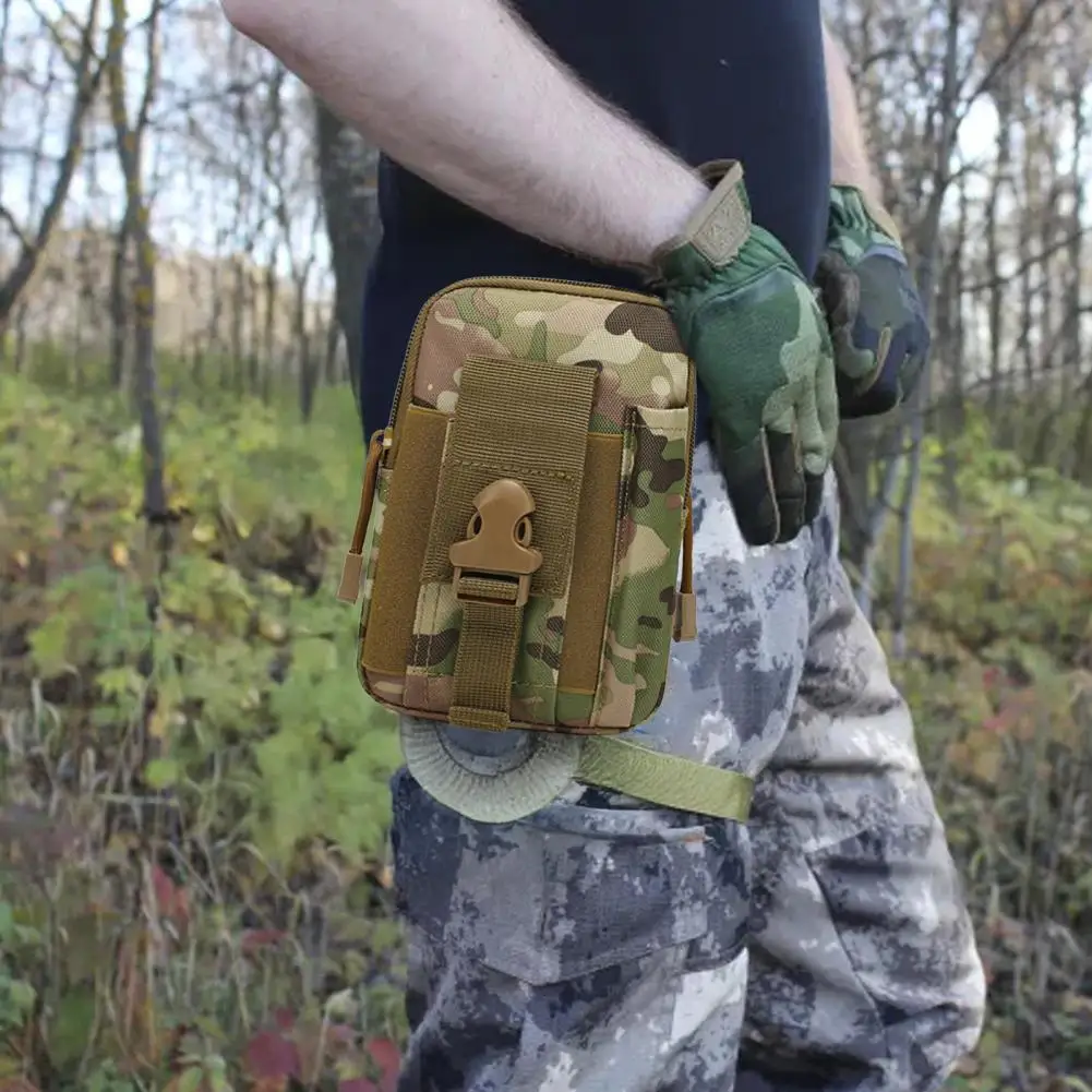 Men's Versatile Waist Pack Small Pocket Portable Survival Kit for Outdoor Sports Travel Camping and Hunting