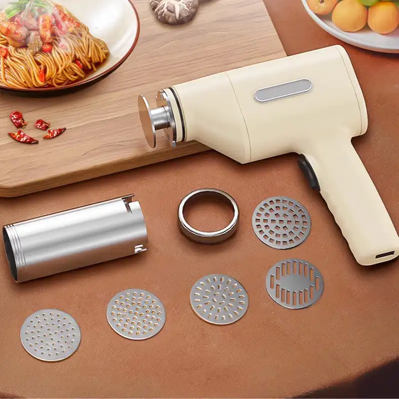 Small Electric Noodle Press Gun Household Electric Cordless Pasta Maker Noodle Machine Automatic Noodle Maker Charging Handheld