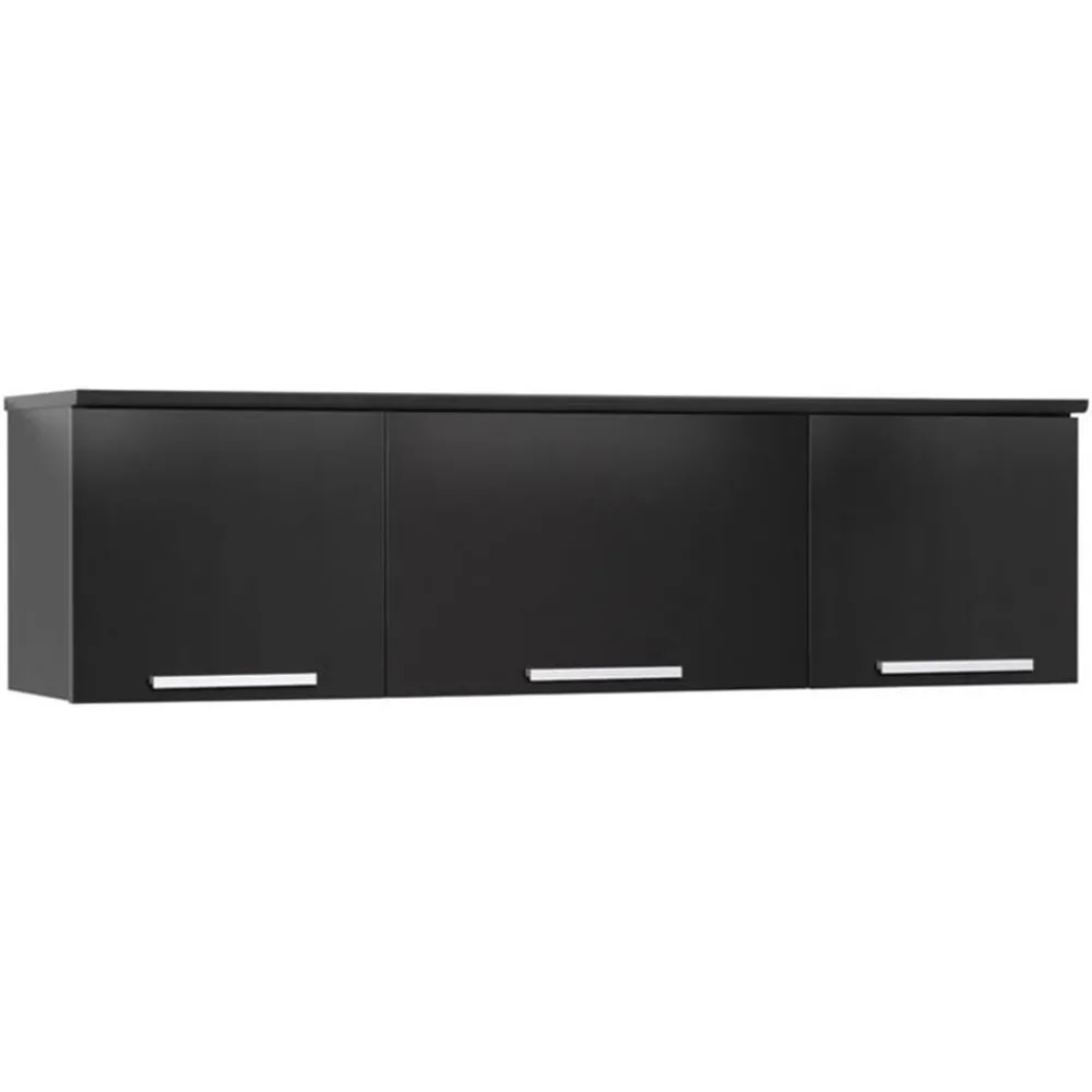 

Coal Harbor Floating Cabinet, Wall Mounted Hutch with 3 Doors, Self Closing Hinges for Office, Living Room,