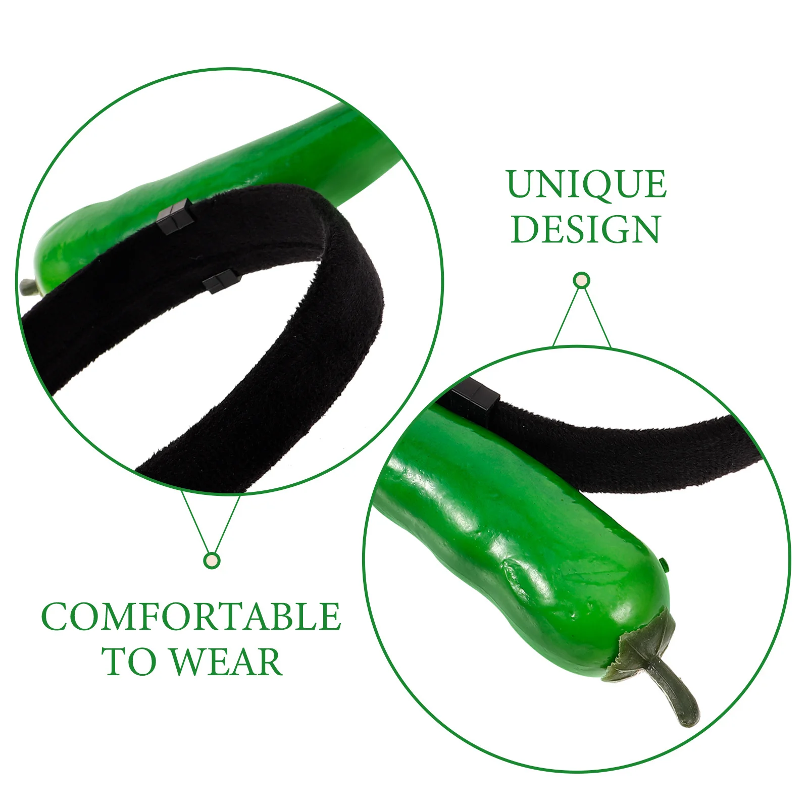 

Cute Chili Design Hair Hoop Women's Fashionable Party Headband Festival Wearable Prop for Stage Performance Daily Use