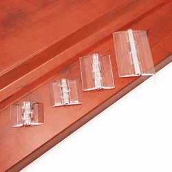 10Pcs 25X33 30X33 38X45 65x42 Plastic Folding Hinges Transparent Plexiglass Hinge Durable Clear Acrylic