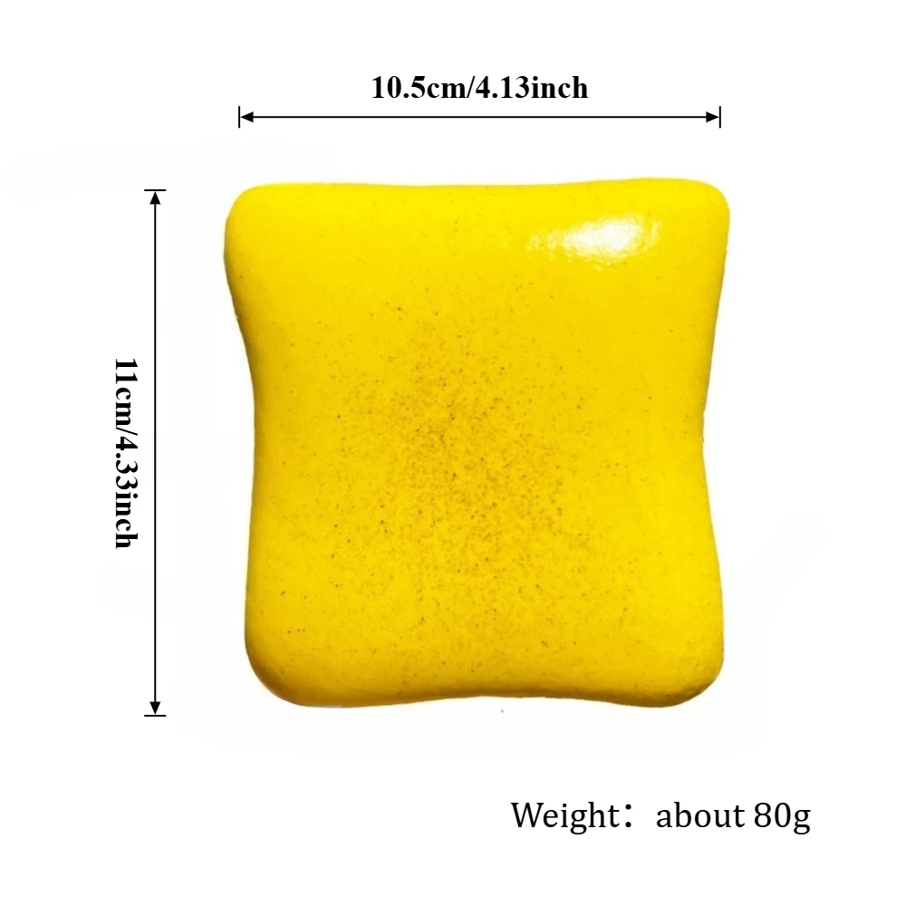 اسفنجي زبدة خبز التوست ضغط لعب لتخفيف التوتر ، لينة بطيئة الارتفاع المضادة للقلق ألعاب متململة الحسية للبالغين والأطفال ADHD #3