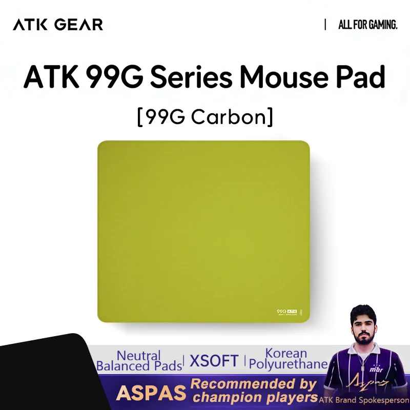 ATK 99G Air Xsoft Esports Mousepad Anti Slip Balanced Gaming Mat Stitched Edge Desk Accessories for PC Gamer Office Valorant