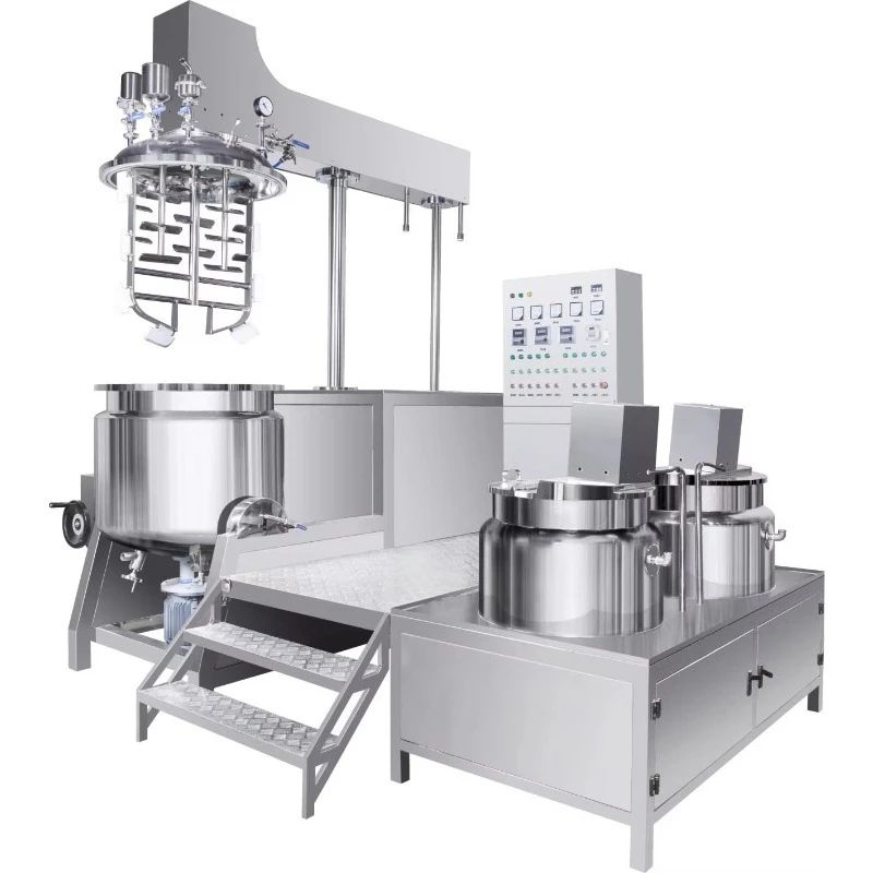 Vacuum Homogenization Mixing Machine Customized Cosmetics Production Equipment with Agitator Motor Core for Lotion Manufacturing
