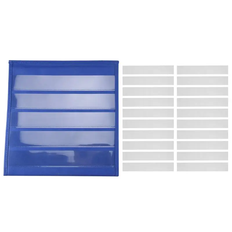 New Arrivals-Tabletop Desktop Pocket Chart Table Top With Bonus 20X Dry Erase Cards,Desktop Tabletop Teaching Pocket Chart Doubl