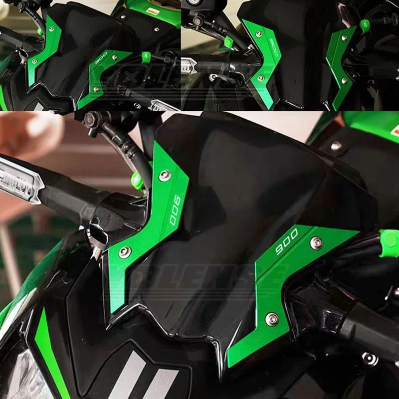 CNC-Windschutzscheibenhalterung für Z900 Z900SE 2020-2024 Z650 Motorrad-Windschutzscheiben-Dekorabdeckung Windabweiser
