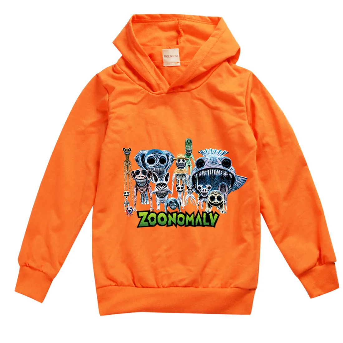 New Boys ZOONOMALY Print Hoodies Spring Autumn Sweatshirts Pullover Sport Costumes Kids Full Sleeve Tops Girls Casual Outwear