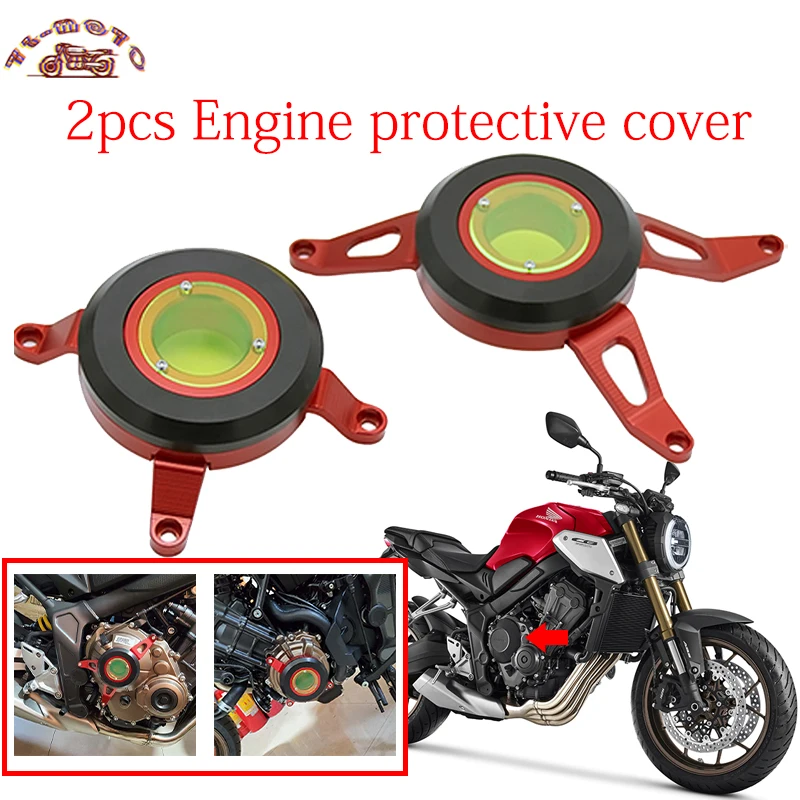 

Motorcycle Accessories Both Sides Engine Anti-falling Protective Cover Stator Cover Fit For Honda CBR650F CB650 CB650R 2019-2020