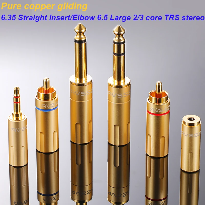 6.35/4.4/3.5/2.5 prosto wygięta wtyczka Jack RCA przejściówka Audio do słuchawek nausznych głośnik Stereo mikrofon złącze 24K Gold Nickel Series