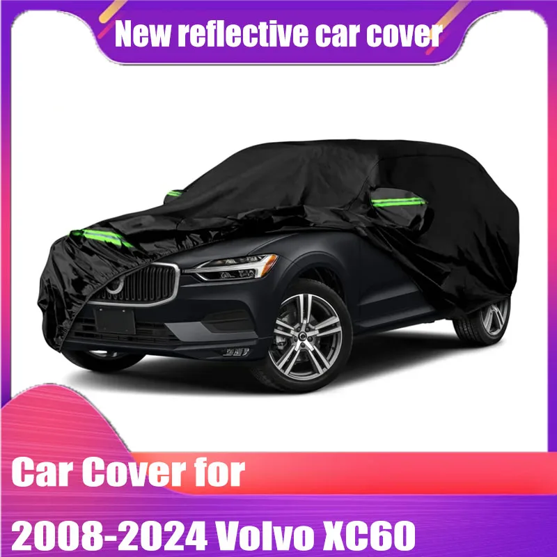 

Waterproof Car Covers Custom-fit for 2008-2024 Volvo XC60 Windproof Bands for Snow Rain Dust Hail Protection