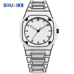SHUAIKE 1165 Anime Sketch Creative Design Fashion Sports Waterproof Quartz Watch, Personalized, Minimalist