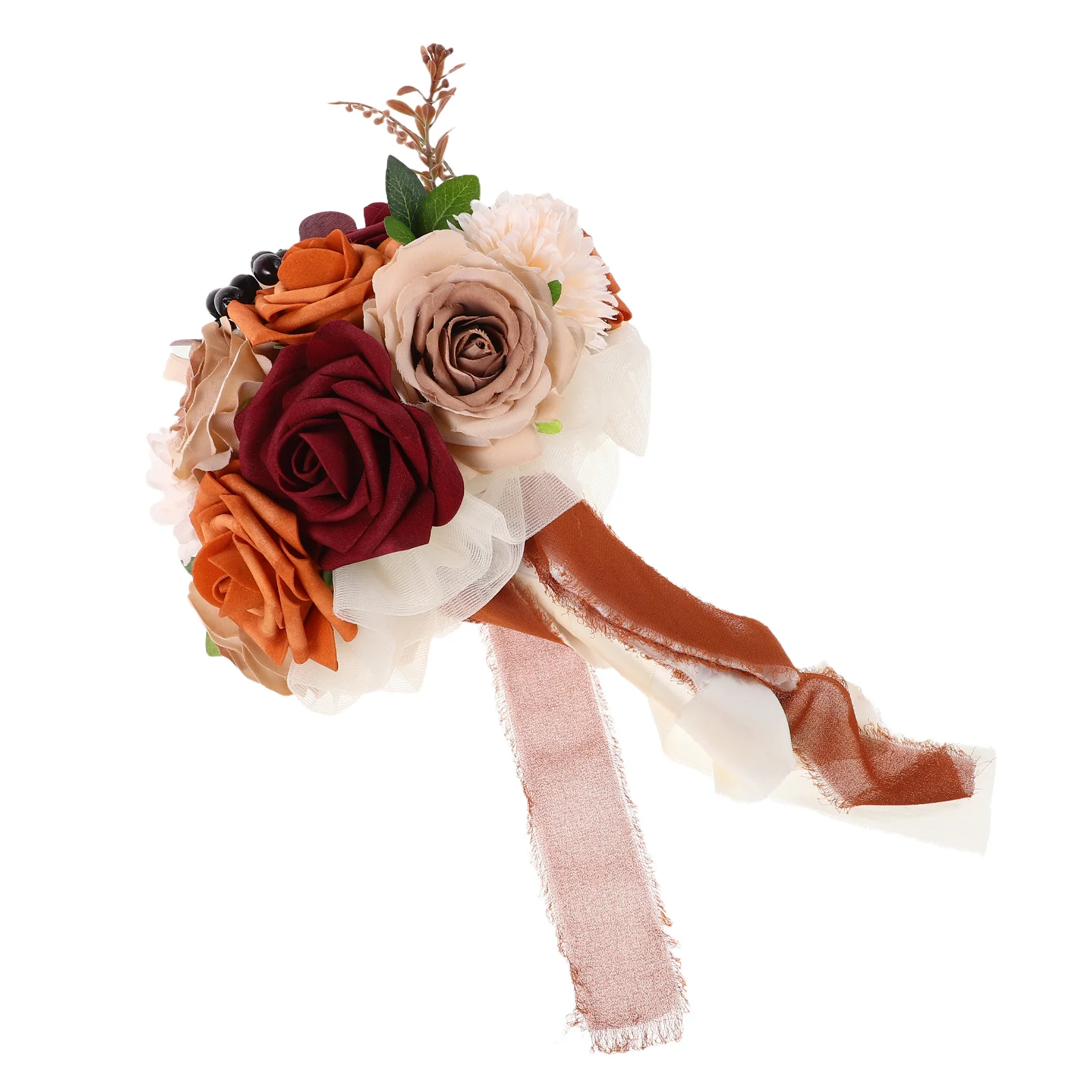 

Bridal Bouquet Artificial Rose Flower Arrangements For Wedding Bride Bridesmaid Ceremony Anniversary Decor Simulated Floral