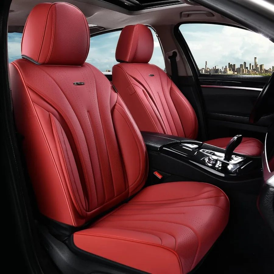 

Car Seat Covers for Front Seat Luxury Leather Seat Cover 2 PCS Waterproof Seat Cover Automotive Seat Covers Driver Car Seat Pro