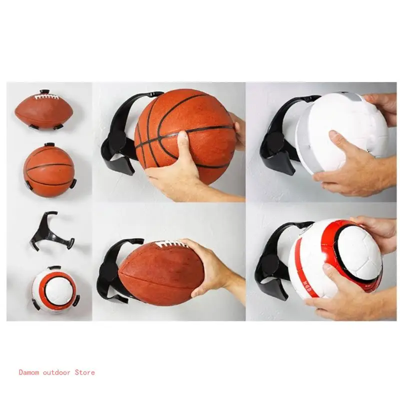 Three Claw Basketball Wall Mount Holder Claws Ball Display Rack Soccer Football Sports Ball Storage Space Saver Rack