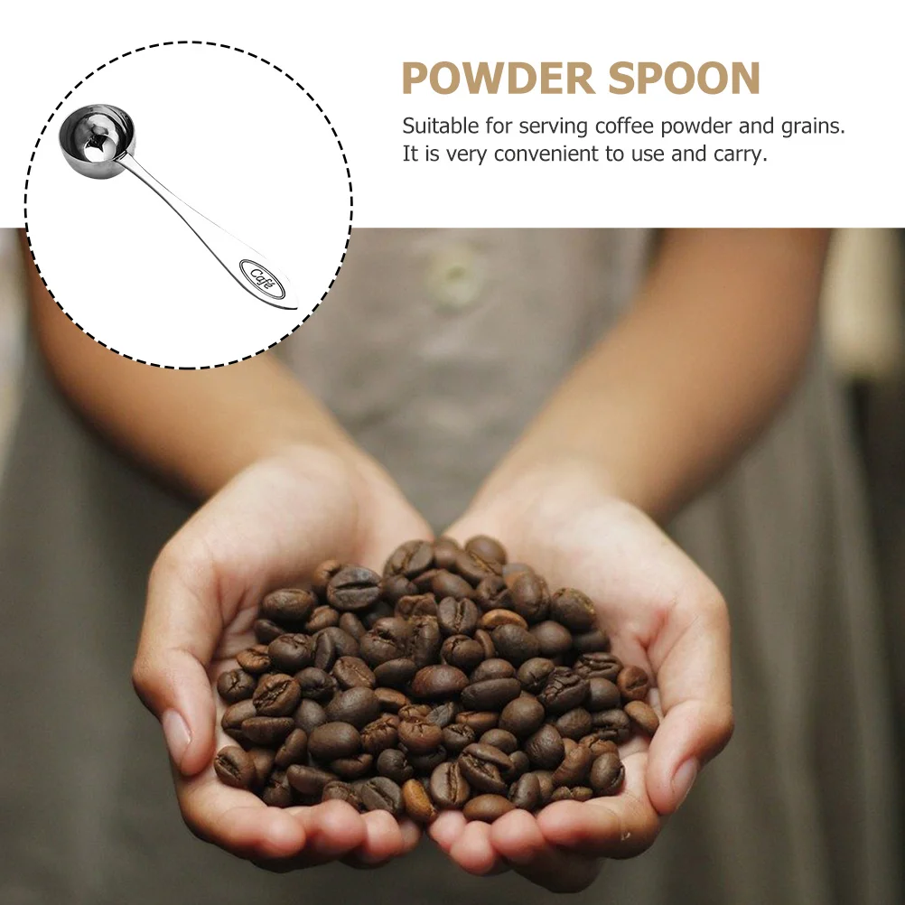 

Coffee Measuring Spoon Stainless Steel Multi-Purpose Kitchen Tool Powder Spice Milk Sugar Ergonomic Design Easy Clean Long