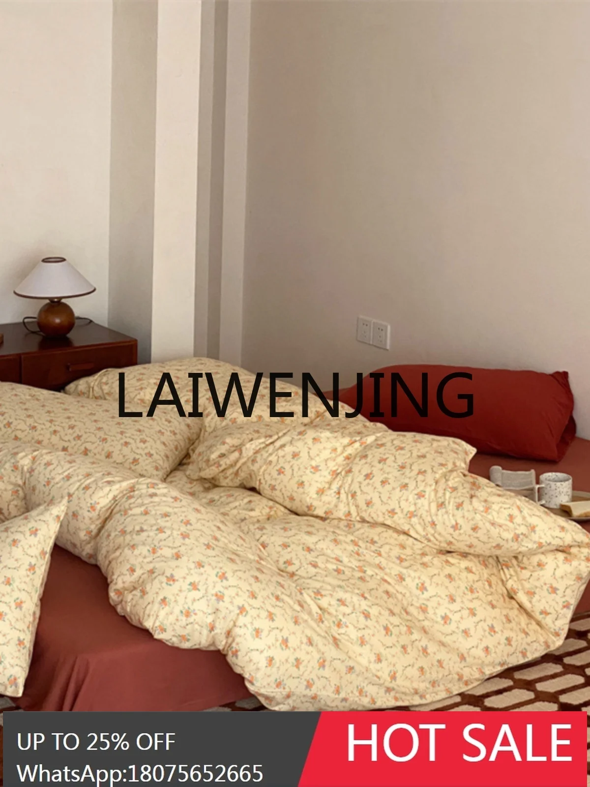 Four-Piece Cotton 2024 New Light Luxury High-Grade Bed Sheet Quilt Cover Knitted Cotton Skin-Friendly Bedding