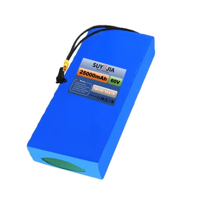 18650 60V 16S7P 25Ah Lithium-ion Battery Pack Scooter Moped Commuter Tool Backup Battery Built-in BMS Outdoor Backup Battery