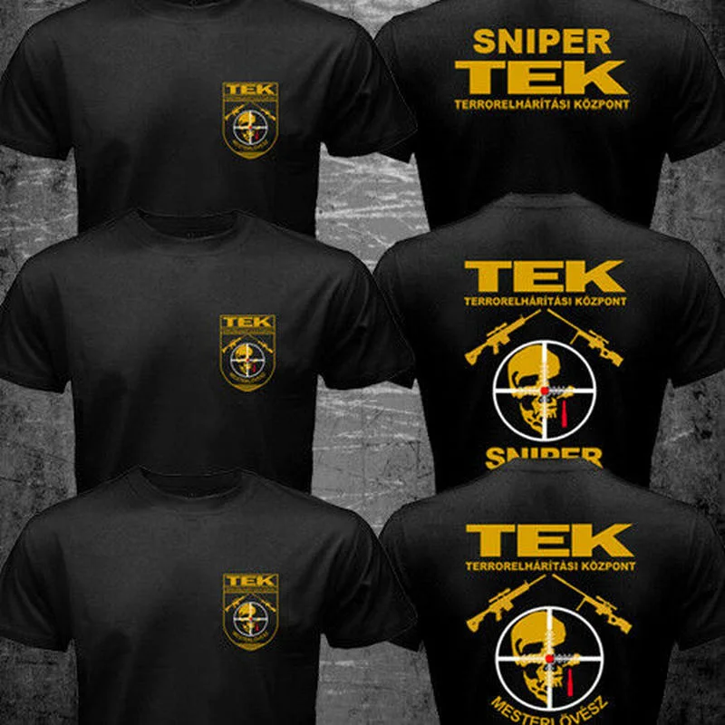 Rare Sniper Hungary TEK Special Force Counter Terrorist Unit Men T-shirt Short Sleeve Casual Cotton O-Neck T Shirt