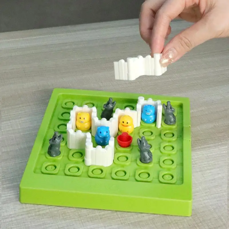 Huarong Road Traffic Puzzle Set for Kids Montessori Busy Board Logic Toys Brain Training Educational Gift