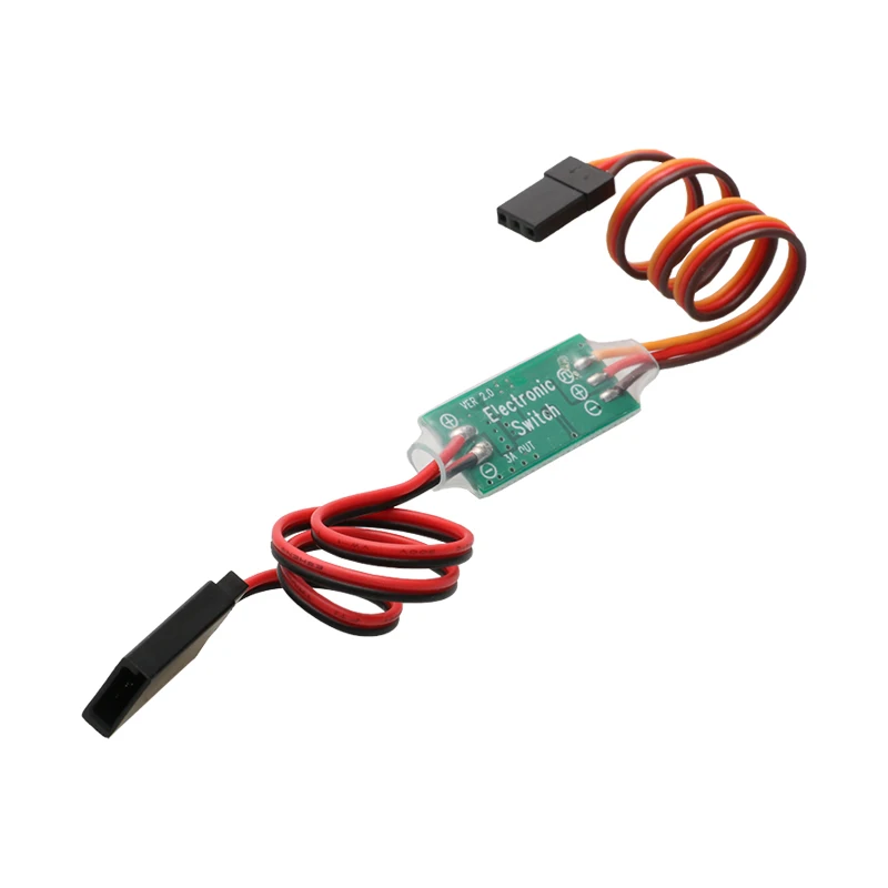 1PCS DC 4.8-8.4V 3A Remote Control Electronic Switch PWM Signal Smoke Light Fuel Ignition Controller for RC Airplane Drone Car