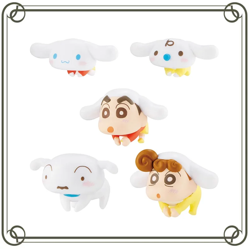 Bandai Gashapon Anime Crayon Shin-chan Figures Cinnamoroll Himawari Pochacco USB Cable Action Figures Model Kids Toy