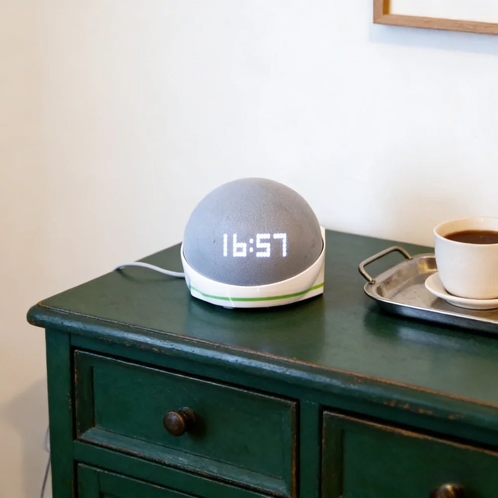 Soporte de altavoz pequeño para Echo Dot 4, Echo Dot 5, soporte de exhibición para altavoz inteligente, soporte de pared, soporte de esquina, decoración del hogar