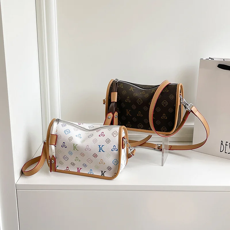 

2025 New Trendy Printed Dumpling Bag - Spacious Crossbody Shoulder Purse for Women, Chic Casual & Commute Tote