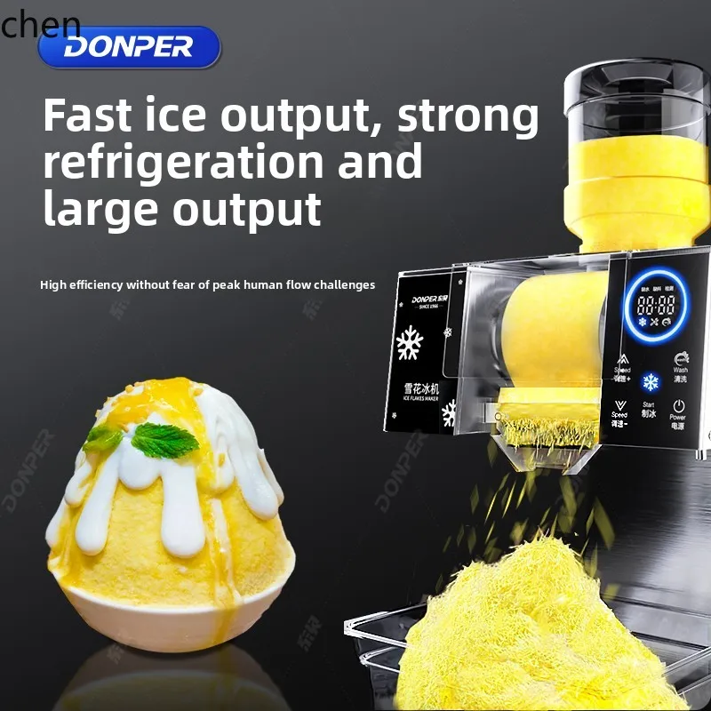 Máquina de hielo de copo de nieve LXC, trituradora de hielo automática comercial de Internet para celebridades, leche, copo de nieve