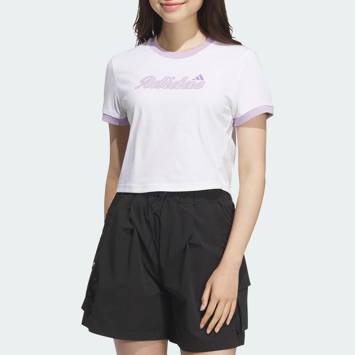 

Adidas Originals Authentic T-SHIRT Ladies Short Breathable Knit Short Sleeve KC5435