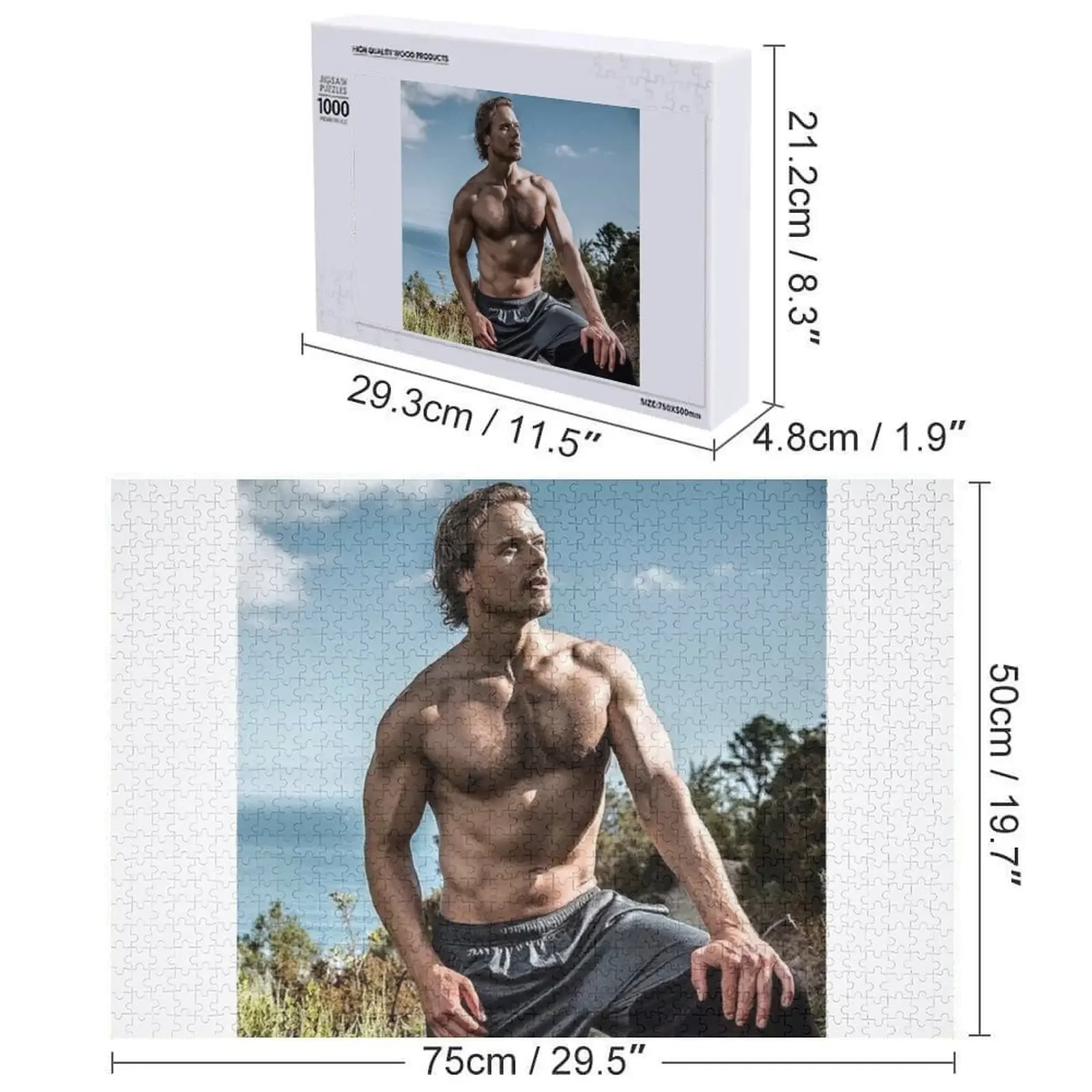 แซม ฮิวแฮน จิ๊กซอว์พัซเซิล ของขวัญไม้แบบกำหนดเอง ปริศนาแบบกำหนดเอง