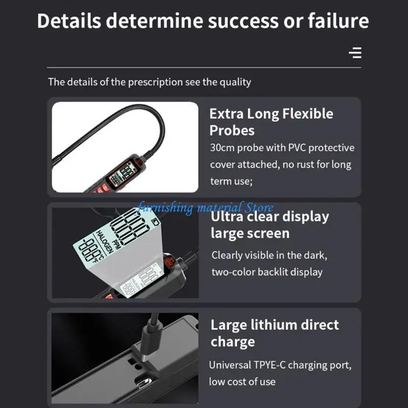 

Y5GD Тестер утечек Детектор утечек HVAC Детектор утечек ХФУ ГХФУ Газовый тестер