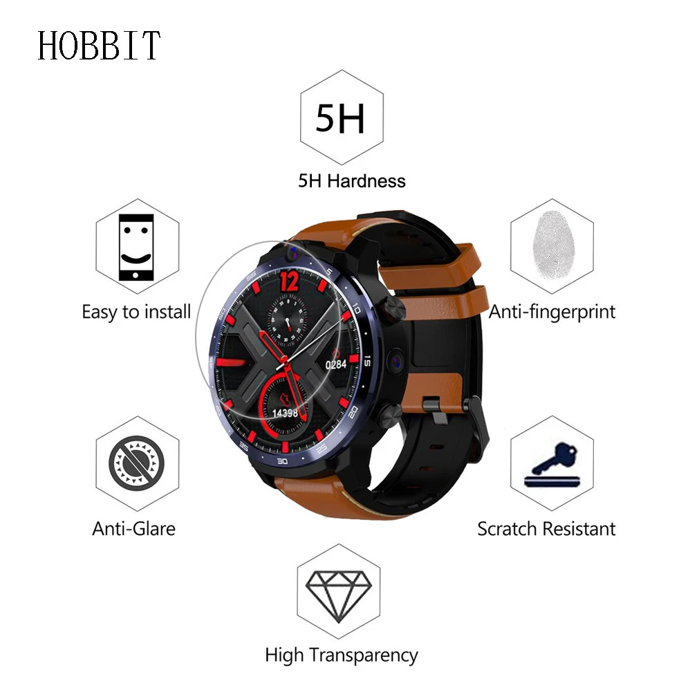 Confezione da 3 per LEMFO LEM12 1.6 pollici LEM13 LEM14 LEM15 Smart Watch pellicola salvaschermo pellicola PET p2 12 13 14 15 pellicola HD trasparente Anti-shock