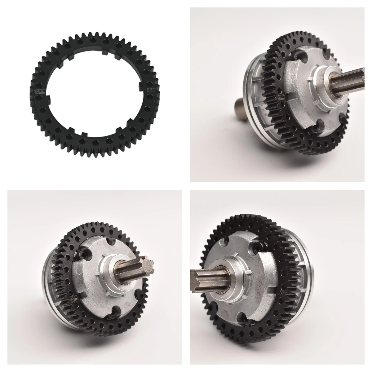GPM Carbon Steel Center Diff Spur Gear 57T/0.8Mod ARRMA 1/8 Mojave 4S Outcast V2-ARA4410V2