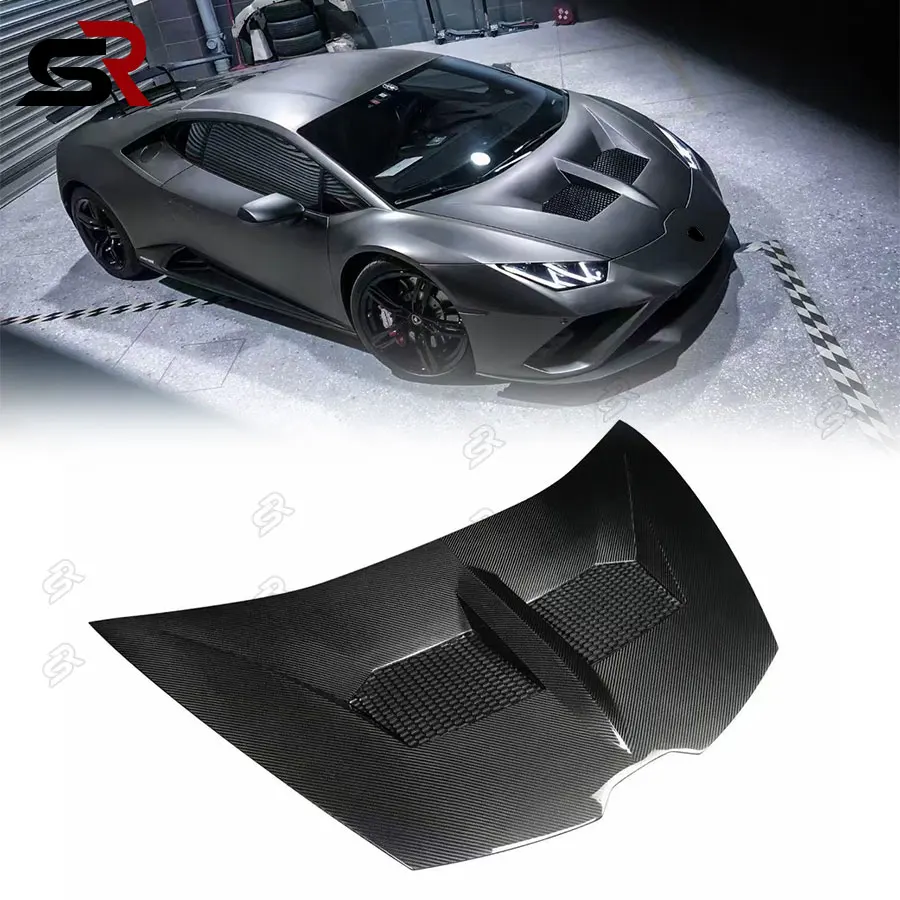 

Подходит для Lamborghini LP610-4 LP580 EVO, высококачественный сухой карбоновый капот автомобиля в стиле LB, комплект обновления капота двигателя