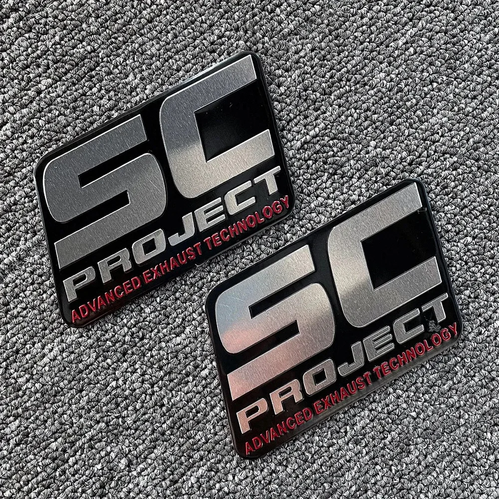 For SC Project Exhaust Sticker Honda Kawasaki BMW Yamaha Aprilia Ducati CF MOTO Motorcycle Accessories Full Escape GP Z750 125CC