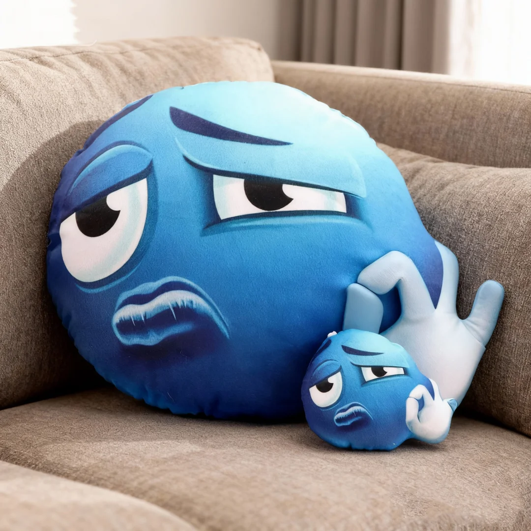 

Blue Bean Backpack Pendant Keychain Doll Handmade Doll Cartoon Anime Cute Gift Fun Doll Soft Plush Cushion Pillow Bed Sofa Decor