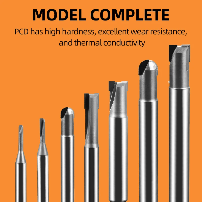 PCD ダイヤモンドフライスカッター面取りカッターツール炭素ろう付けグラスファイバー亜鉛合金 CNC 超硬皿彫刻ビット