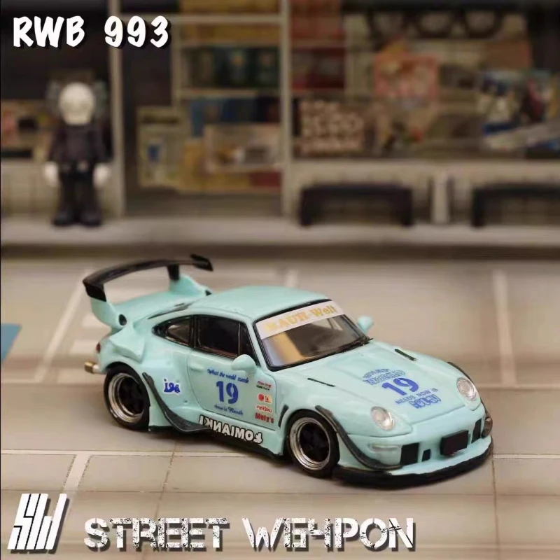 SW 1:64 RWB 993 02 Pista 19 Modelo de liga de cauda alta Tiffany