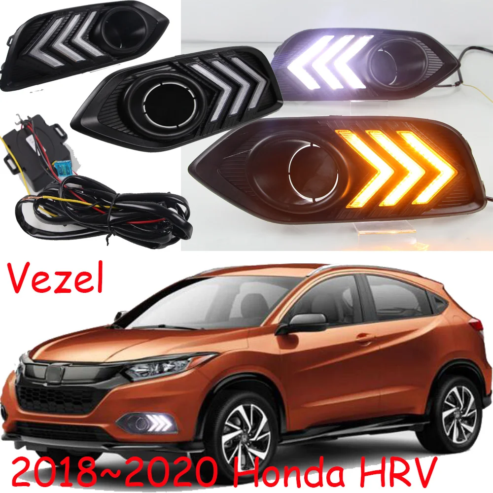 

Car Bumper headlight for Honda HRV daytime light HRV HR-V Vezel 2018~2020y car accessories LED DRL headlamp for HRV fog light