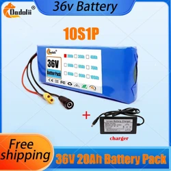 10S1P 36V 20000mAh Battery Pack 20Ah 18650 Lithium Li-ion Rechargeable Batteries Electric Car Bicycle Scooter 20A BMS 500W