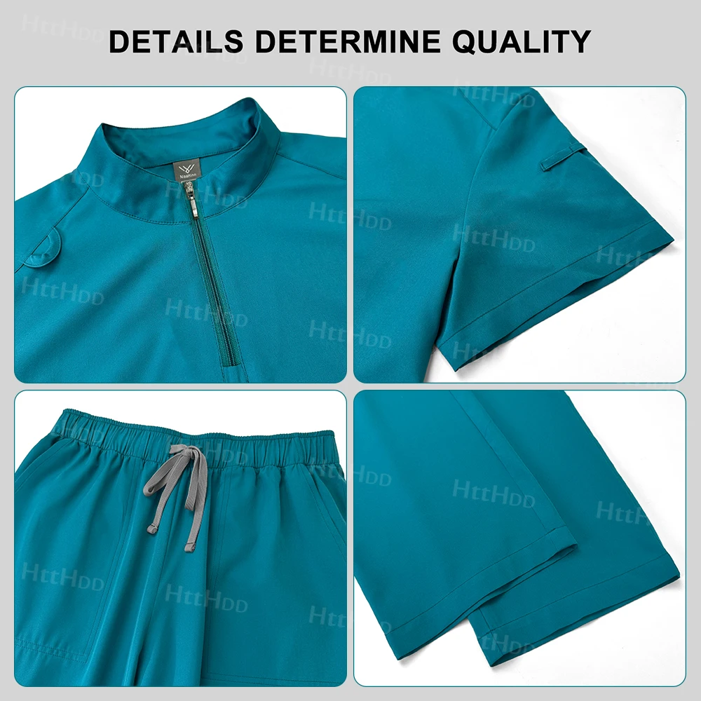 Beauty Uniform Women Scrub Top Pant Sets Pharmacy Pet Shop Working Clothes Dental Scrubs Medical Accessories Wholesale Work Wear