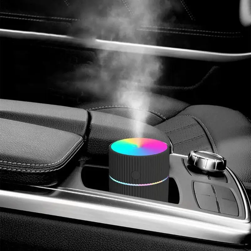 1PC 300ML Air Humidifier Colorful Atmosphere Light Mute Humidification Mini Creative Colorful Cup Desktop Car Home Humidifier