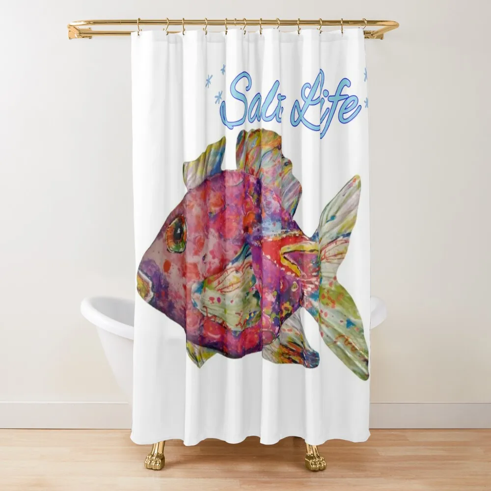 

Sea Life Colorful Shower Curtain Set For Bathroom Waterproof Bathroom Shower Waterproof Fabric Bathroom Cute Shower Curtain
