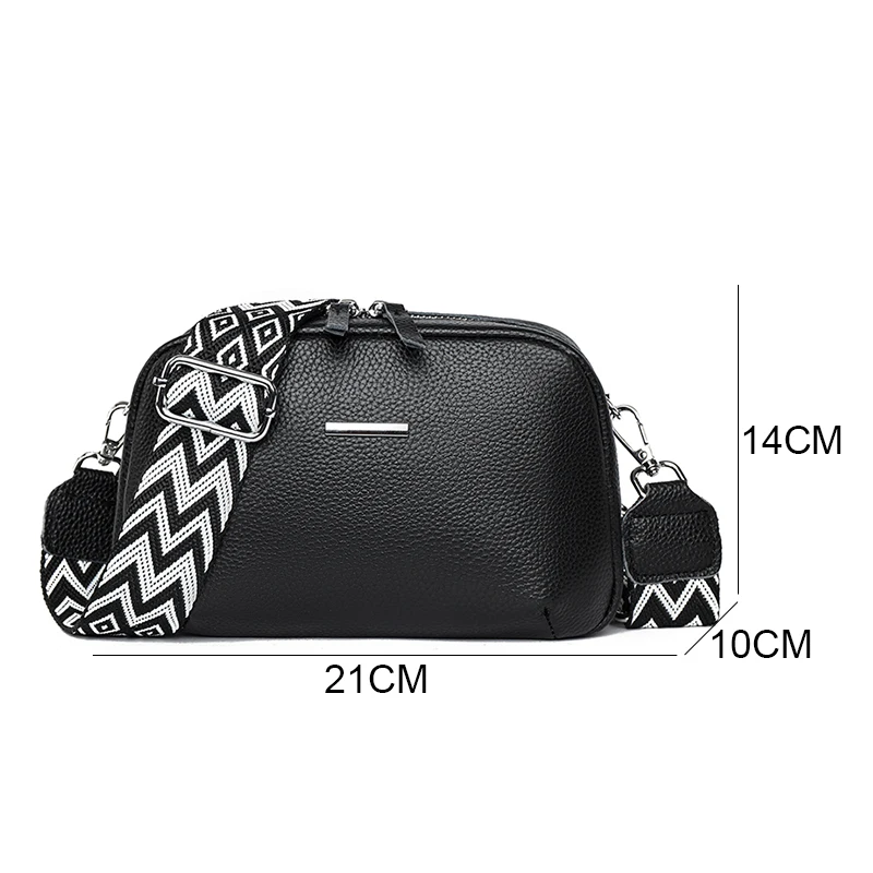 Bolsa de Ombro De Couro De COW De Luxo Para Mulheres, Bolsas Crossbody Monocromáticas, Bolsas De Moda Designer, Bolsas Pequenas, Bolsas, 2021