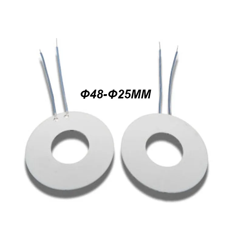 Annular Ceramic Heating Plate OD48-ID25mm Alumina High Temperature 5V 12V 24V High Efficiency Environmental Protection 24V230W
